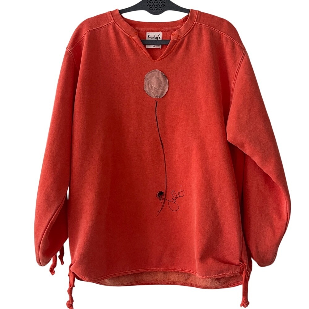 Kunky's Hand Painted‎ Balloon Graphic Sweatshirt Medium